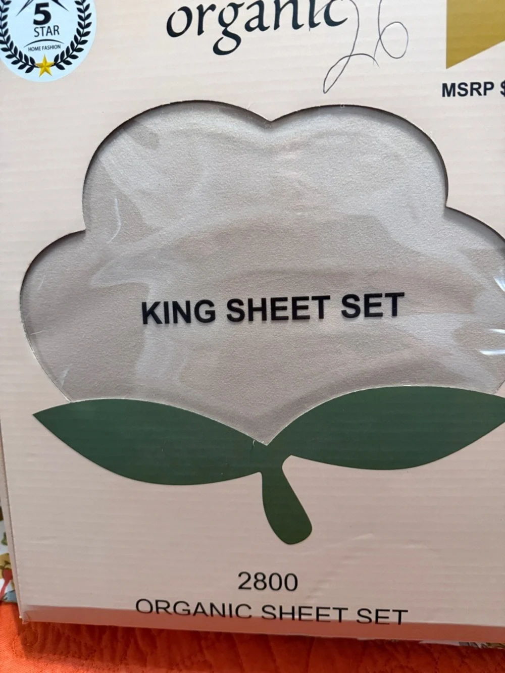 King Sheet Set - Cream King 4-Piece